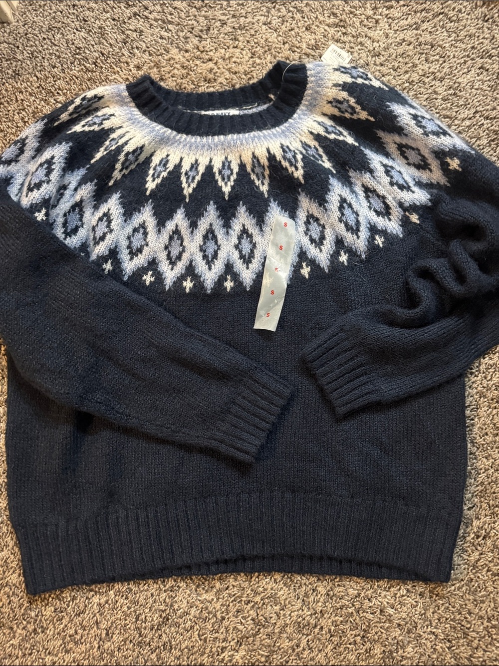 Women’s  Fair Isle Knit Sweater - Classic Winter Style